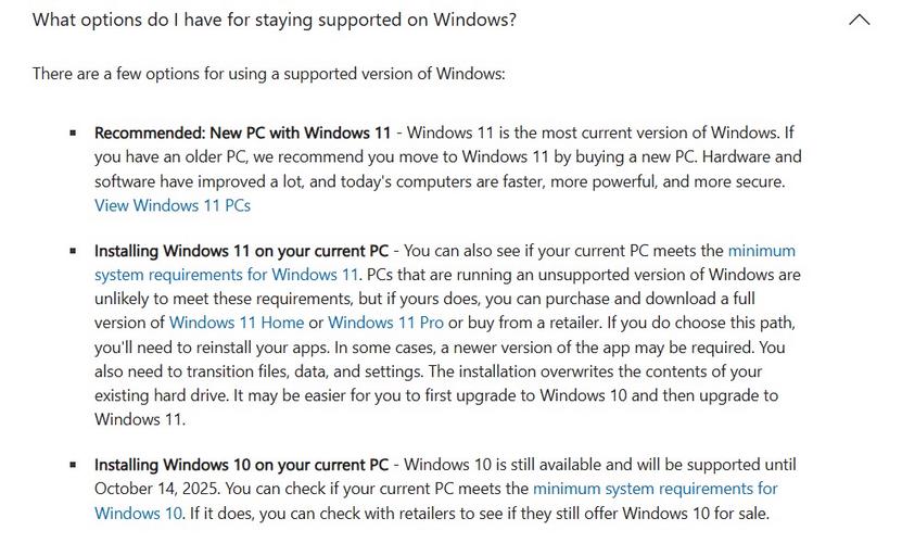 避免升级出现问题:微软建议用户买新电脑安装Win 11