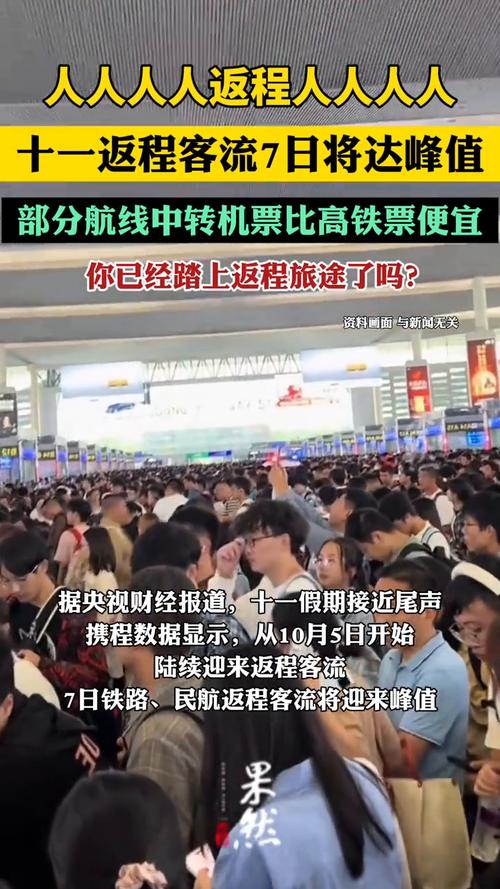 返程客流达峰值!部分航线中转机票比高铁票便宜