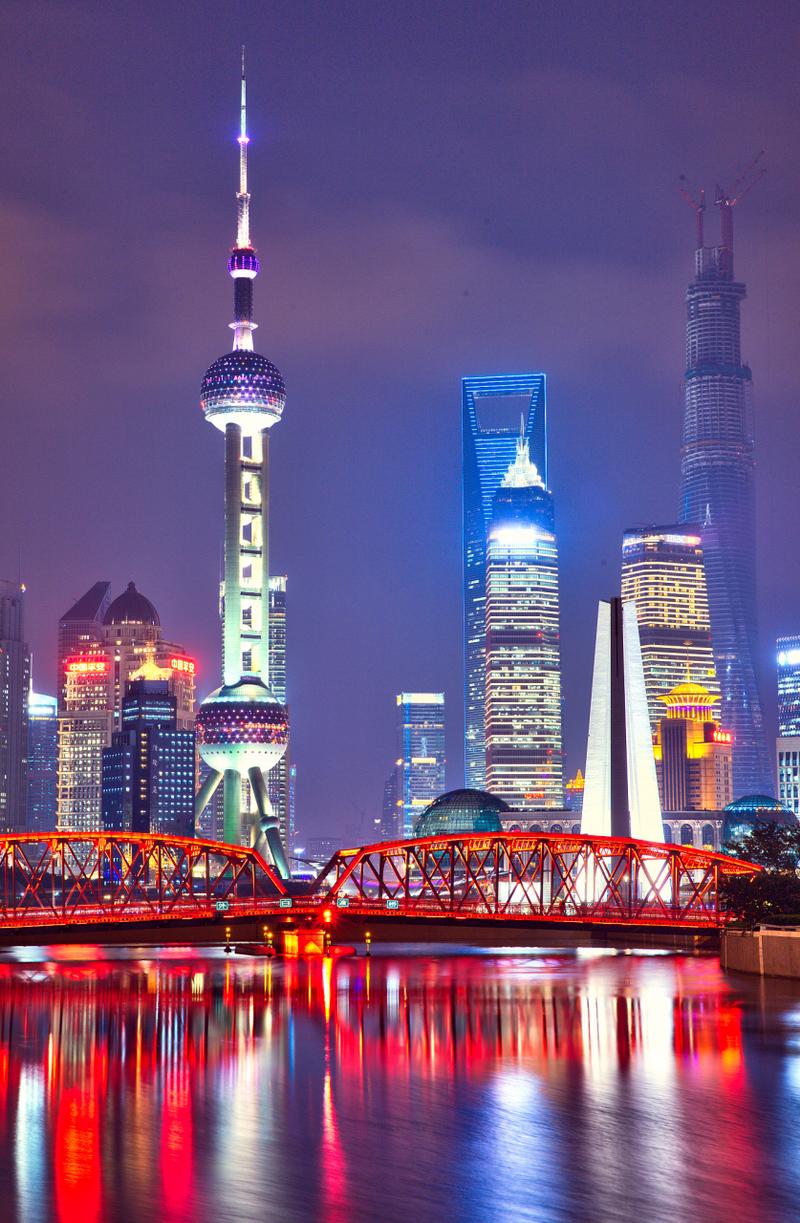上海外滩夜色绚烂