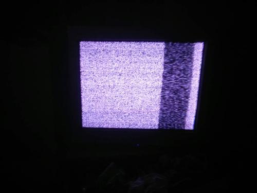 电视机 黑白 故障