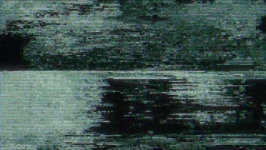 视频素材电视故障声音