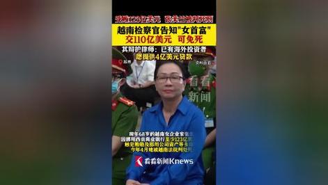 越南女首富被判死刑!检察官:交110亿美元可免死