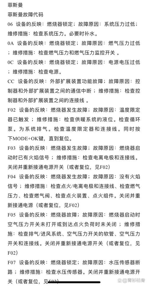 壁挂炉报故障原理