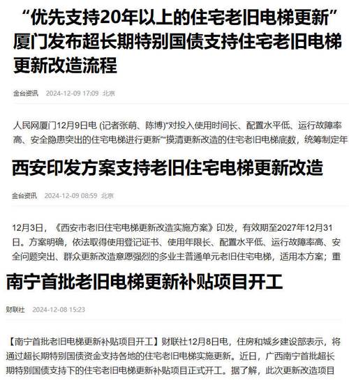 北京首批首笔超长期国债支持电梯更新资金落户丰台