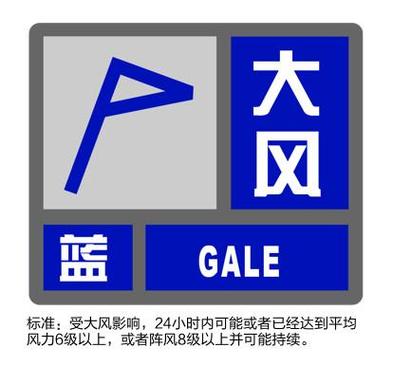 中央气象台12月29日06时继续发布大风蓝色预警