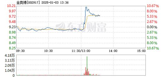 金奥博1月6日快速反弹