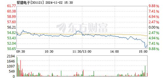 紫建电子1月3日快速反弹