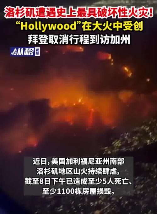 已致10人死亡,超万栋建筑被毁!洛杉矶警方:就像原子弹砸下来,加州州长:给拜登打5个电话都没接
