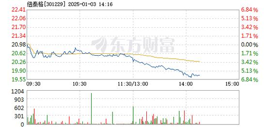 国投中鲁1月3日盘中跌幅达5%