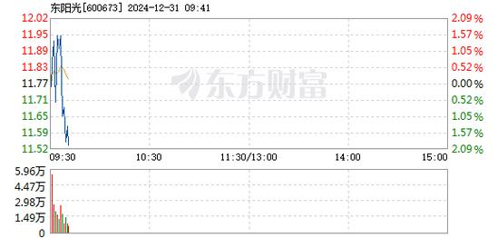 东阳光1月6日快速回调