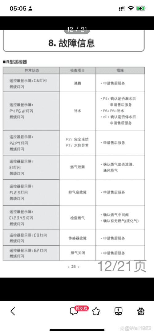 壁挂炉故障代码应如何解除呢?