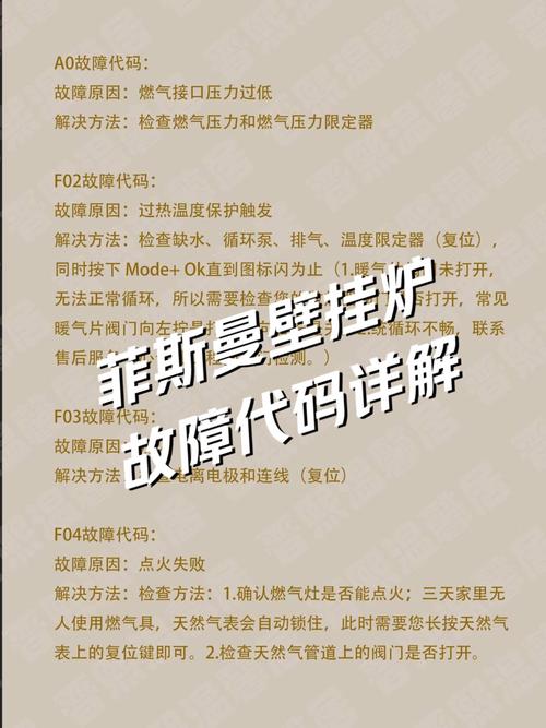 壁挂炉故障标志怎么处理