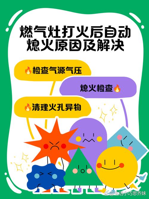 燃气灶故障灯图解